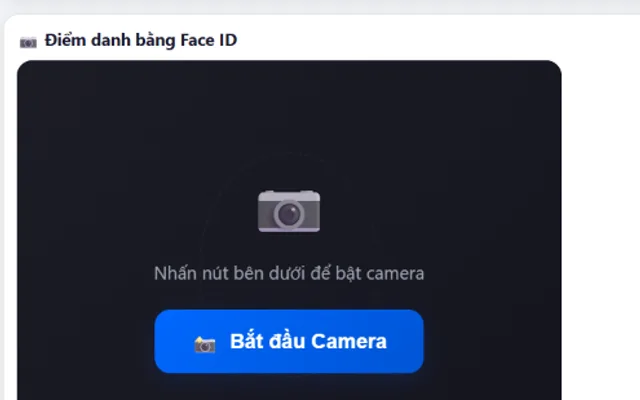 Điểm danh bằng nhận diện khuôn mặt